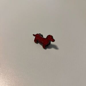 Coach Red Dachshund Pin